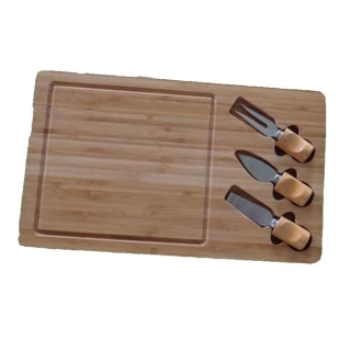 Cutting Board and Cheese Tools Gift Set