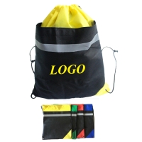 Non-woven Reflective Drawstring Backpack