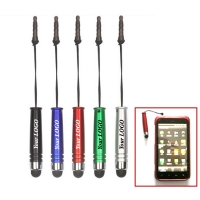 Mini Cheap Twist Touch  Pen Or Stylus Pen With Earphone Plug