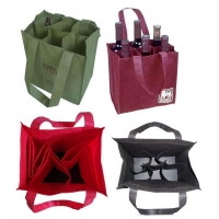 6 Wine Bottle Non-woven Tote Bag