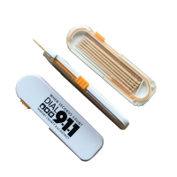 Pocket Plastic Toothpick Dispenser Including Toothpicks