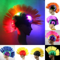 Fun LED Light Up Mohawk Wig