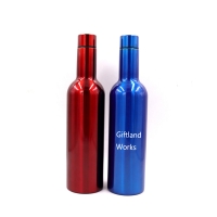 Double Walled Stainless Steel Wine Bottle