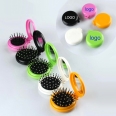 Foldable And Compact Comb And Mirror Set Round Shape