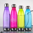 Plastic Swelling Water Bottle With Stainless Steel Cap And Bottom