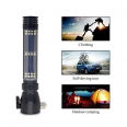 Solar Powered Tactical Flashlight With Safety Hammer