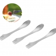 Stainless Steel Spoon, Fork & Serrated Knife Edge Combo Silverware Cutlery